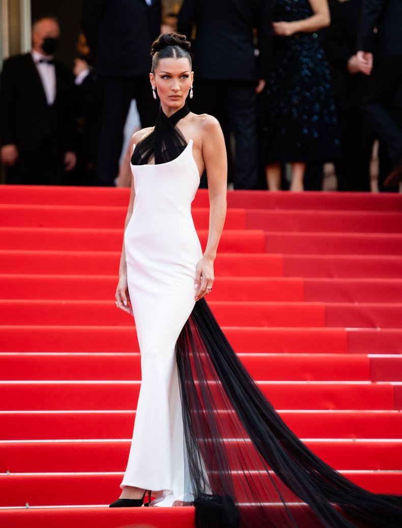 Bella Hadid was "embarrassed" by this iconic red carpet look 2 Bella Hadid at Cannes Film Festival 2021