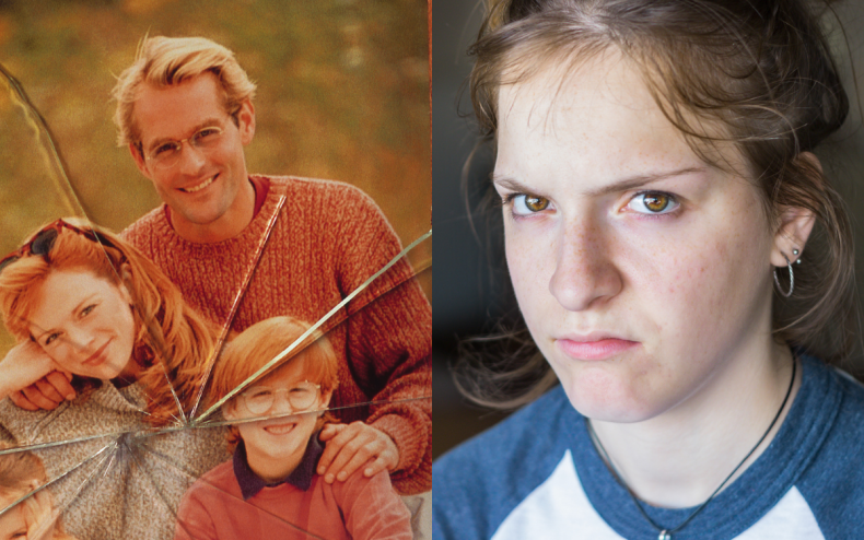 Ein Familienfoto und ein wütender Teenager.