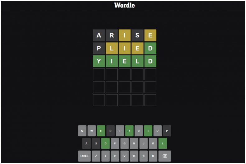 La risposta di Wordle di oggi è