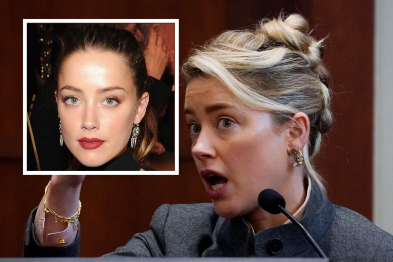 Amber Heard Backtrack mit gebrochener Nase