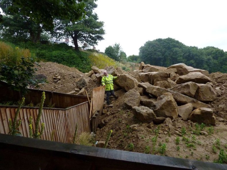 Baustelle Bank End Road