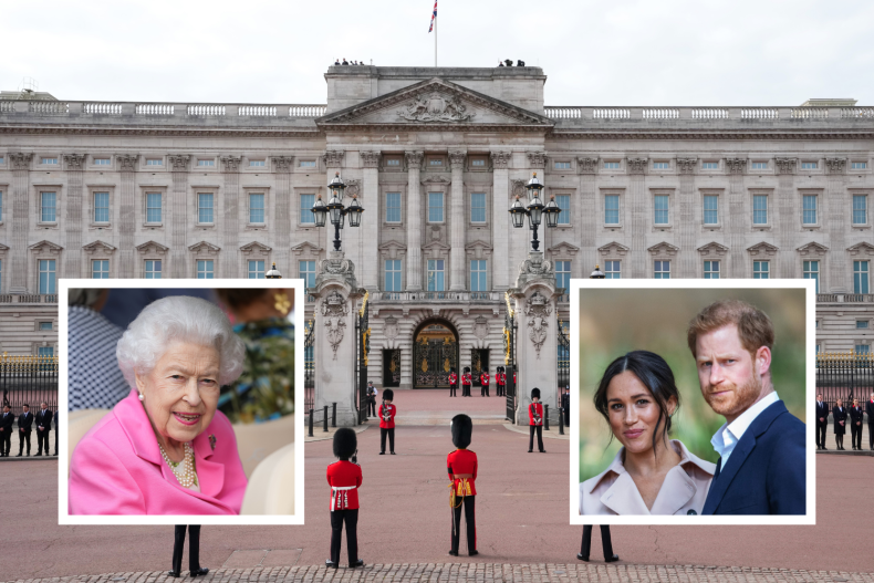 Palacio de Buckingham, Reina y Sussex, Casa Real