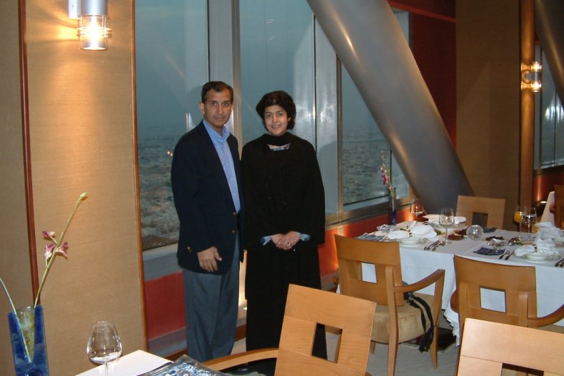 sabeeha rehman y esposo