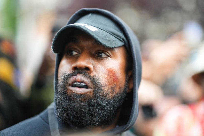 Kanye West en la Semana de la Moda de París