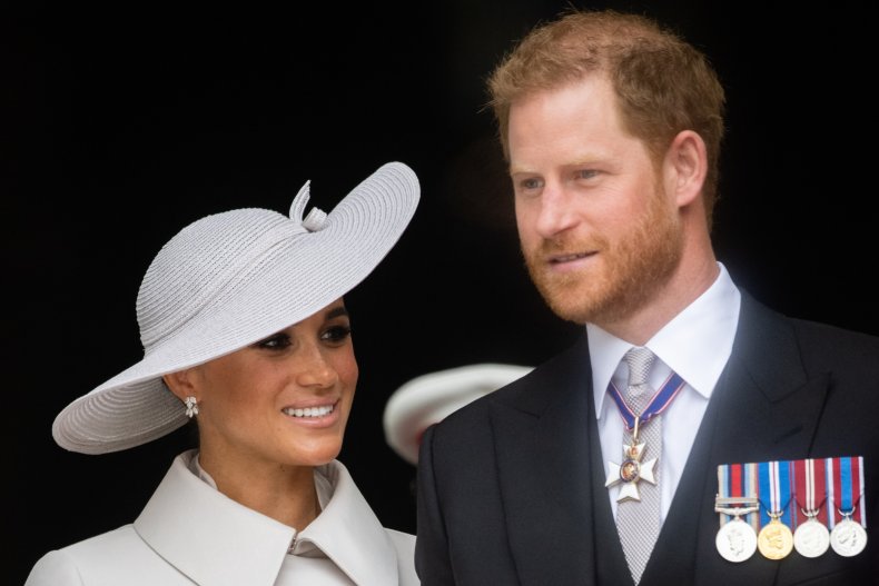Meghan Markle, el príncipe Harry en el jubileo de la reina