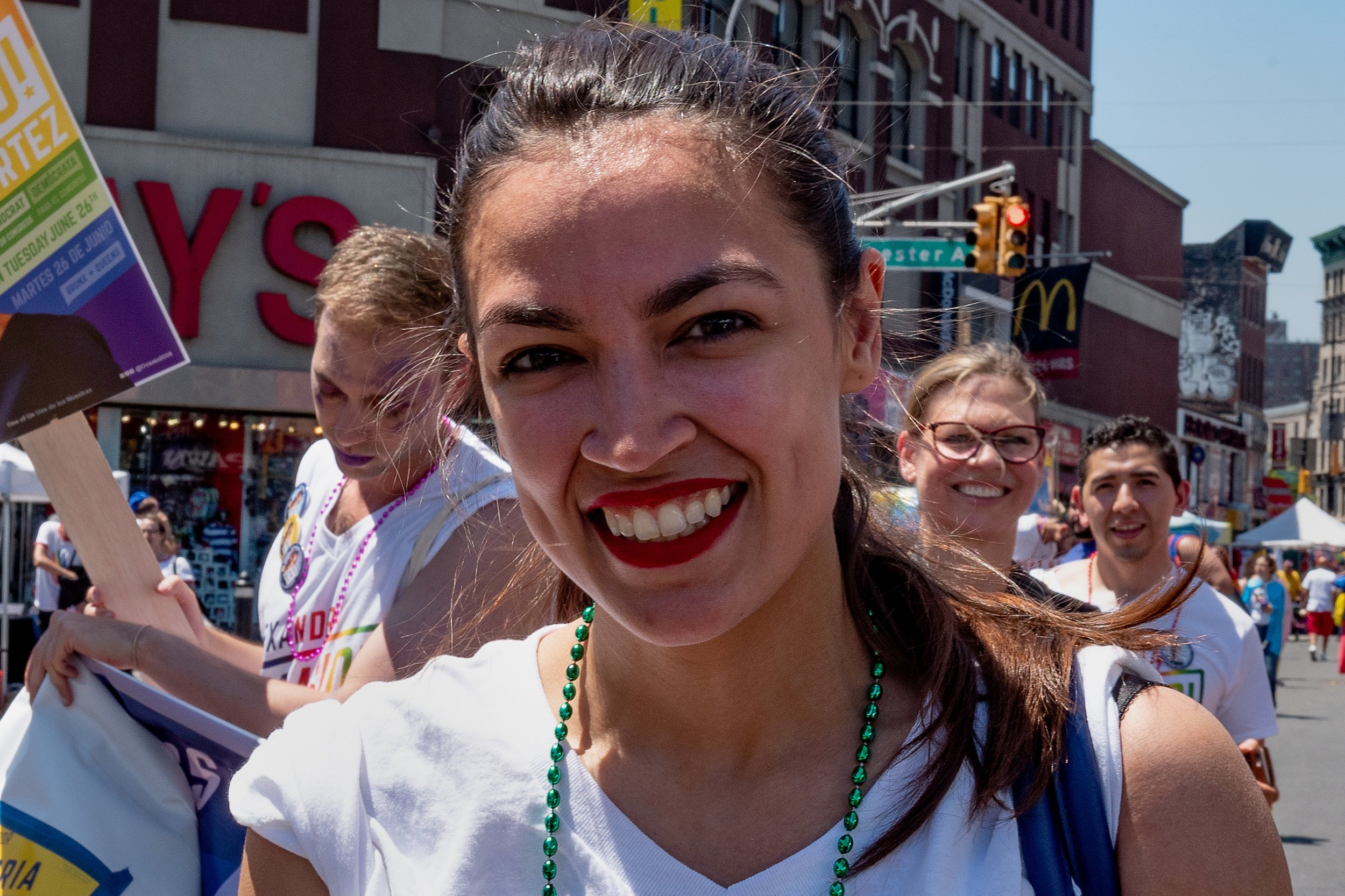 OcasioCortez Slams Conservative Newsmax Host for Sharing