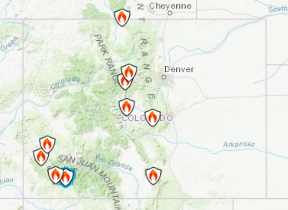 Current Fire Map In Colorado - United States Map