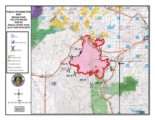 春溪地图 Spring Creek Map