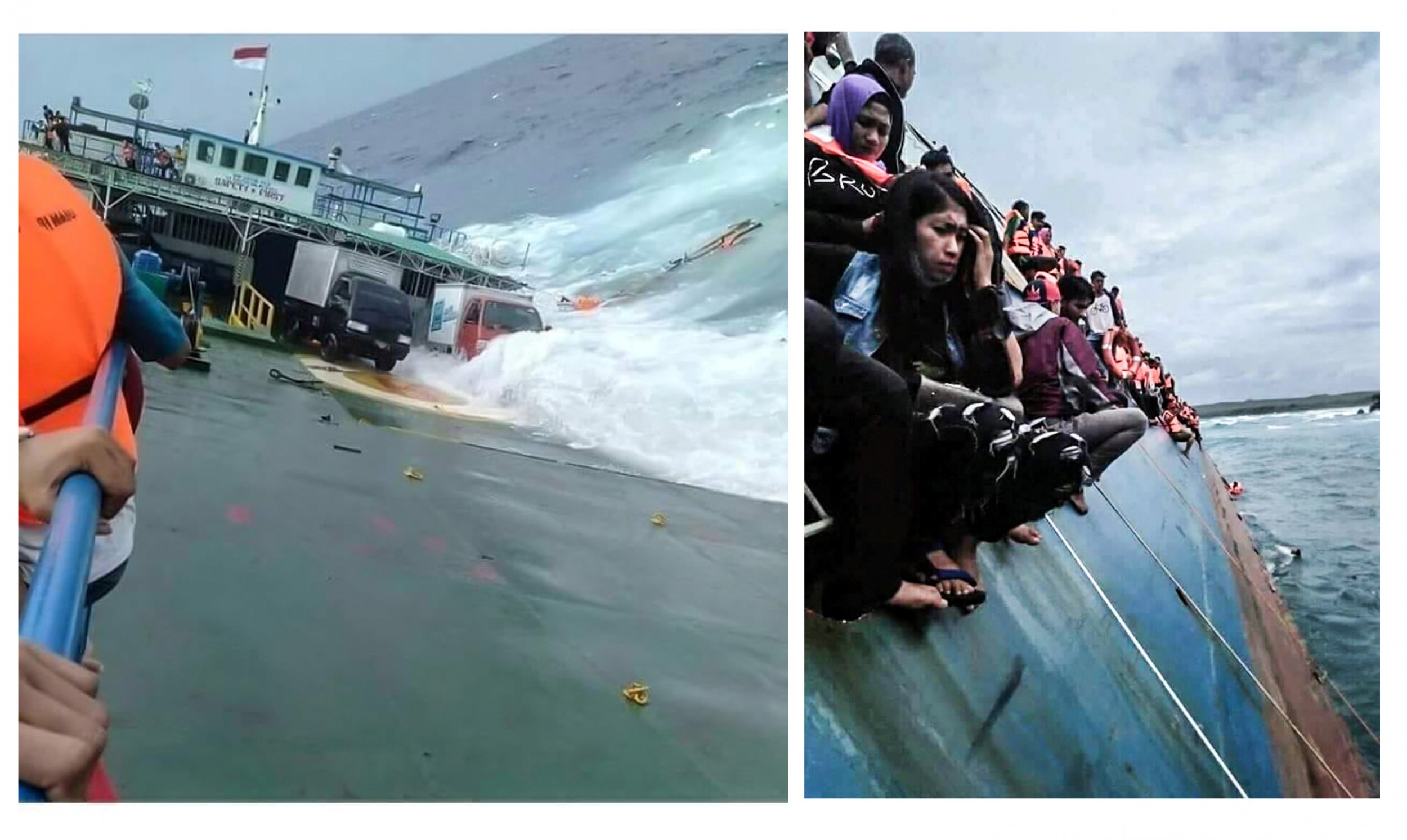 Video Shows Frantic Passengers Clinging To Sinking Ferry In