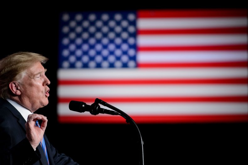 Donald Trump American flag