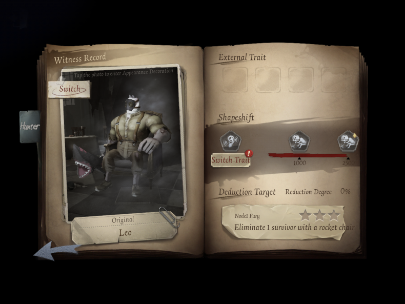 identity v hunter profile