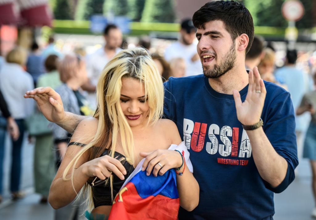Sex, Soccer and Sexism Russian Nationalists Threaten Women Pictured With Foreign Men During World picture picture