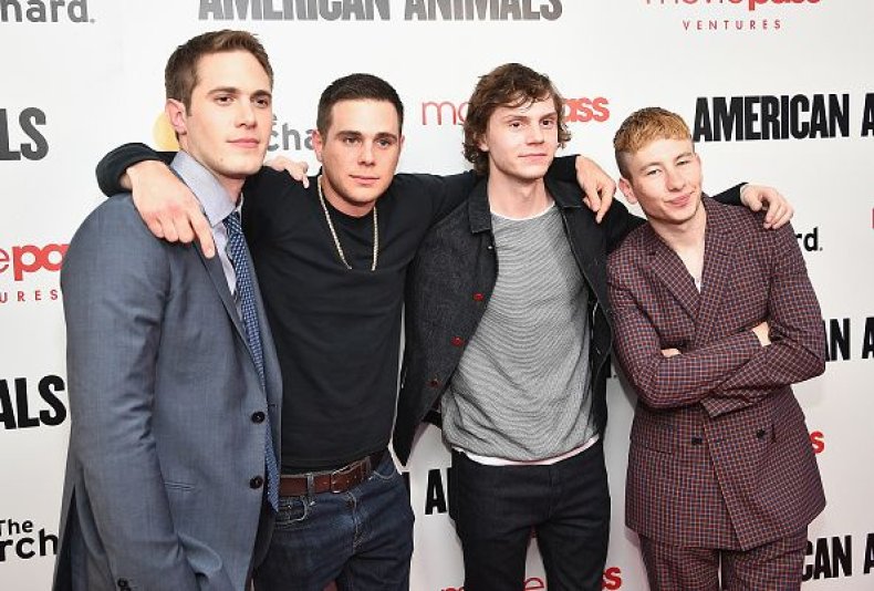Evan Peters and co-stars at the New York premiere