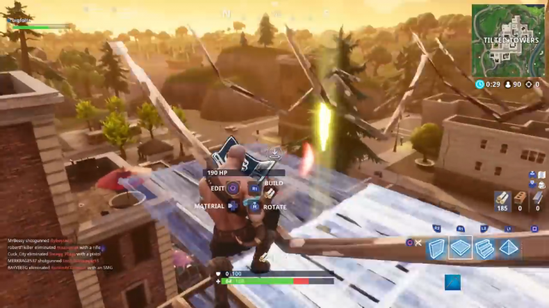 Fortnite Tilted Towers Lightning Bolt