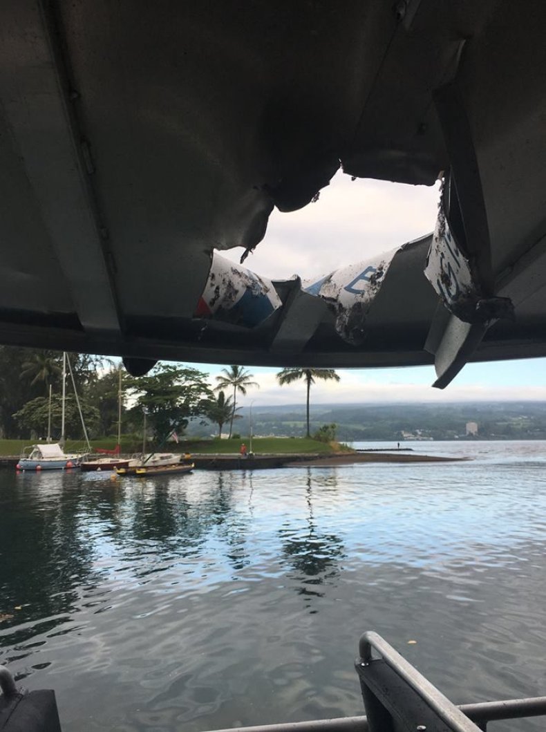 boat roof hole