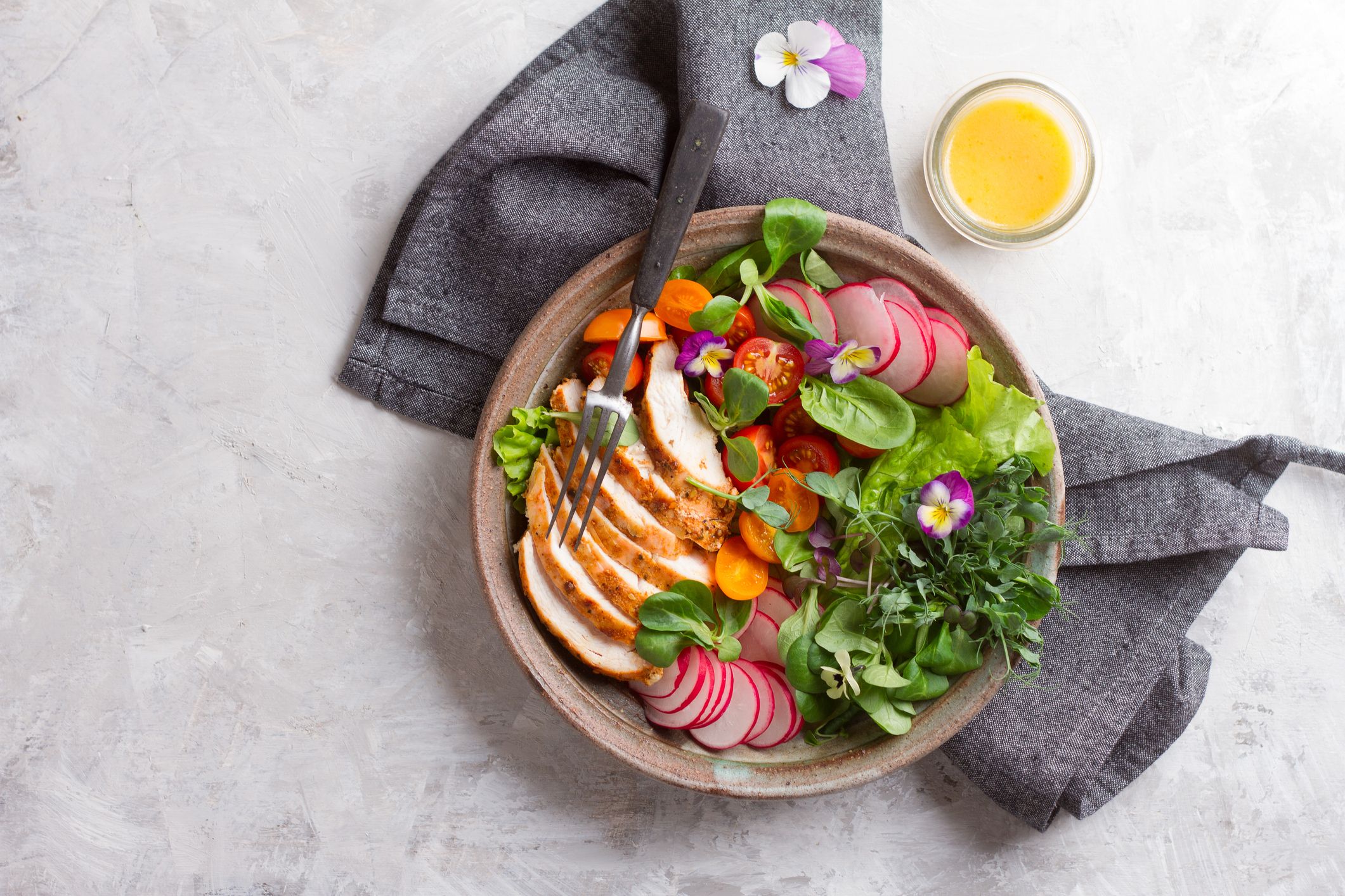 Food-plate-salad-stock