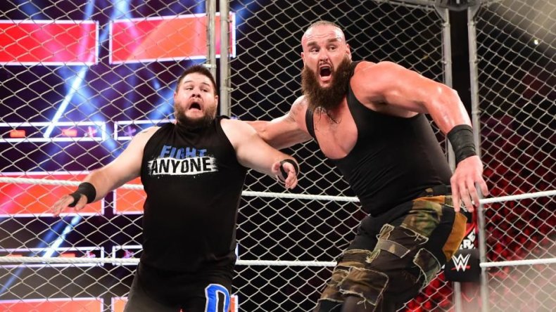 kevin owens vs braun strowman extreme rules 2018 cage match