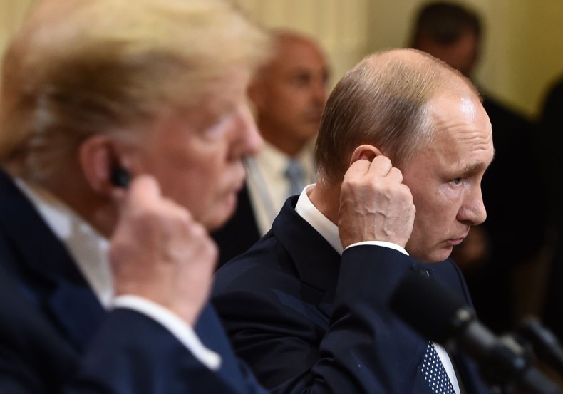 US President Donald Trump and Russia's President Vladimir Putin