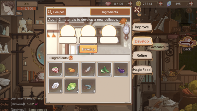 Food, fantasy, recipes, beef, tartare, tamagoyaki, how, to, make, develop, recipe, Sakurajima, guide, mobile, rpg, game, restaurant