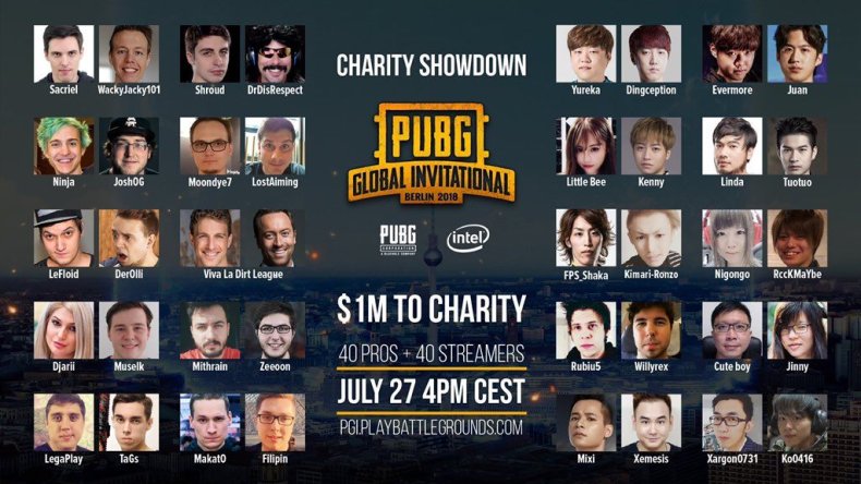 1PUBG Charity Showdown teams expanded