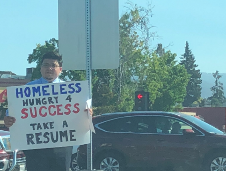 Homeless man pic