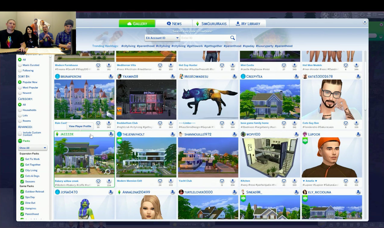 sims 4 gallery offline?