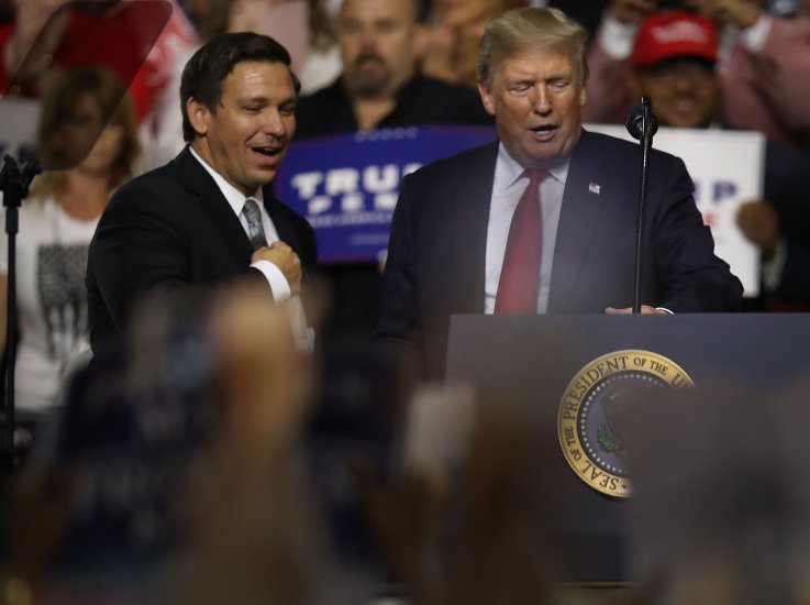 Donald Trump Tampa rally Ron DeSantis Donald Trump Tampa rally Ron DeSantis