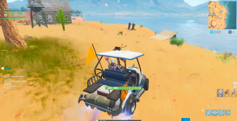 Fortnite Paradise Palms edge hoop location