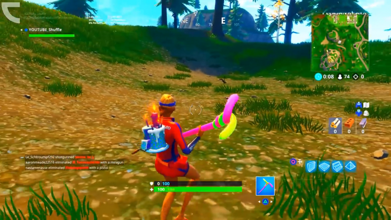 Fortnite Search between gas station stunt Mountain location