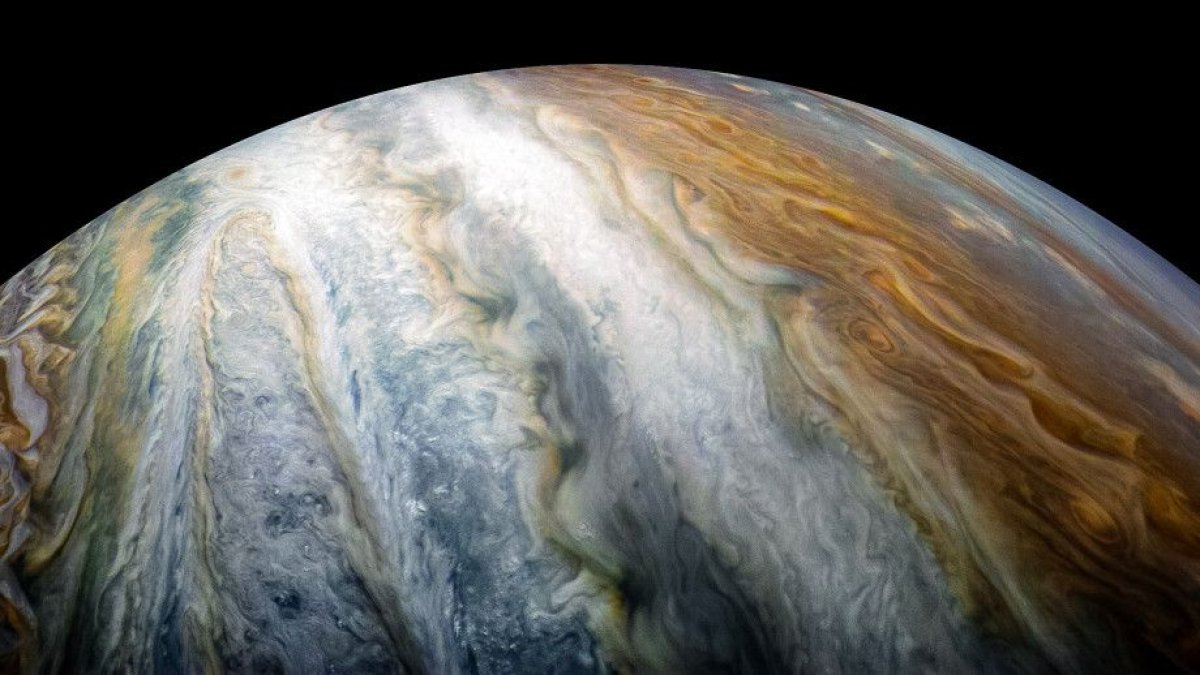 Colorful swirling cloud belts dominate Jupiter’s southern hemisphere in this image captured by NASAs Juno spacecraft_NASA cropped
