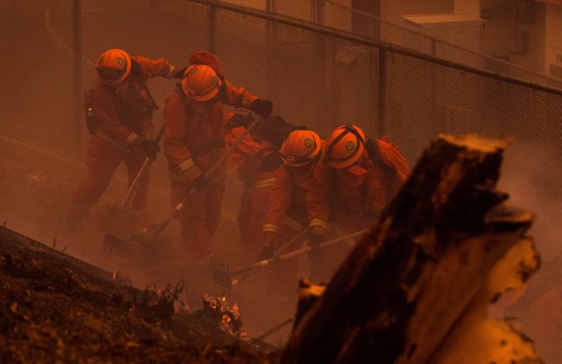 California wildfires inmates prison fires