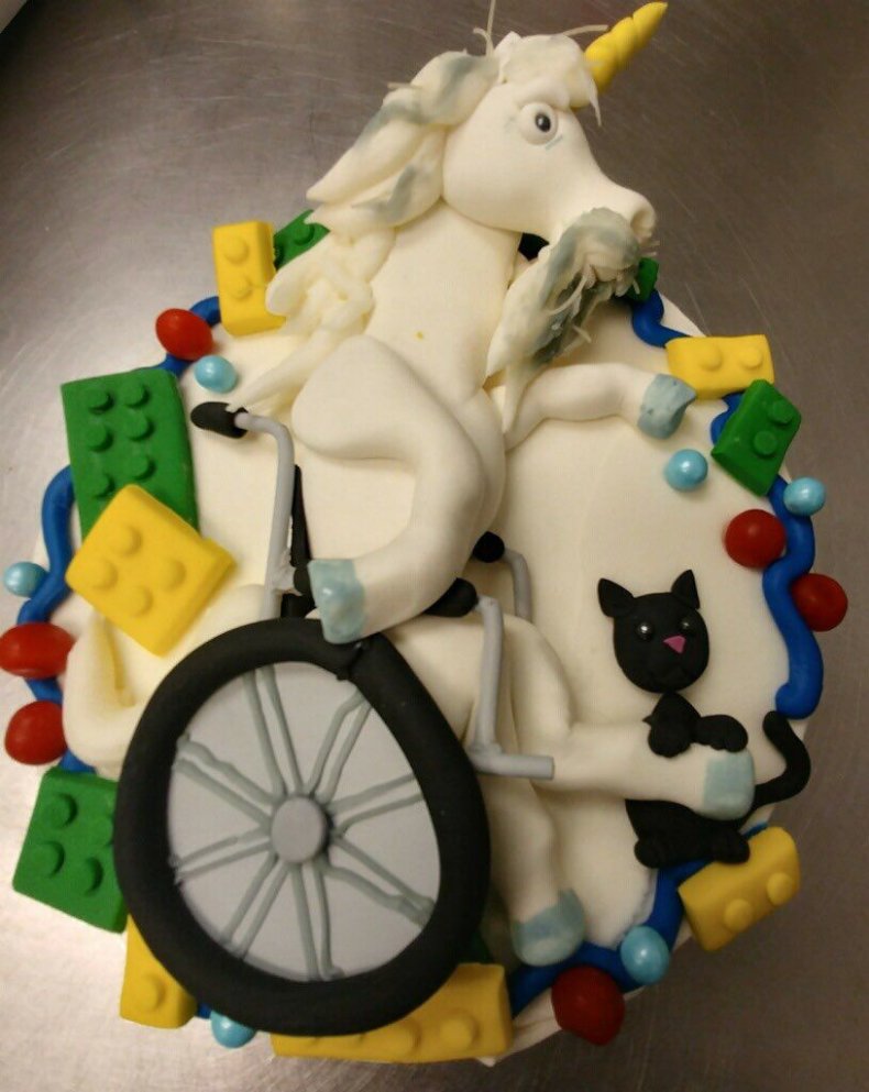 wheel chair unicorn
