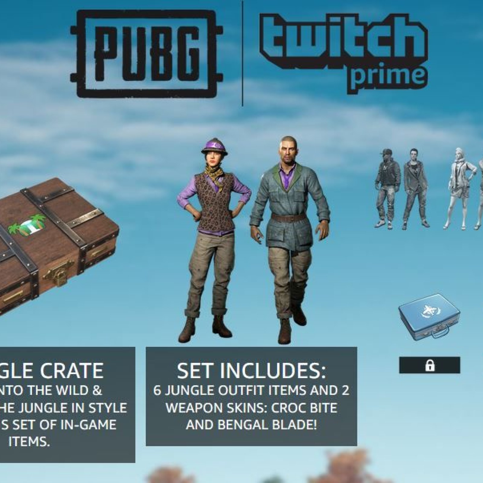 PUBG' Jungle Crate Twitch Prime Loot Live - Items & How to Get It