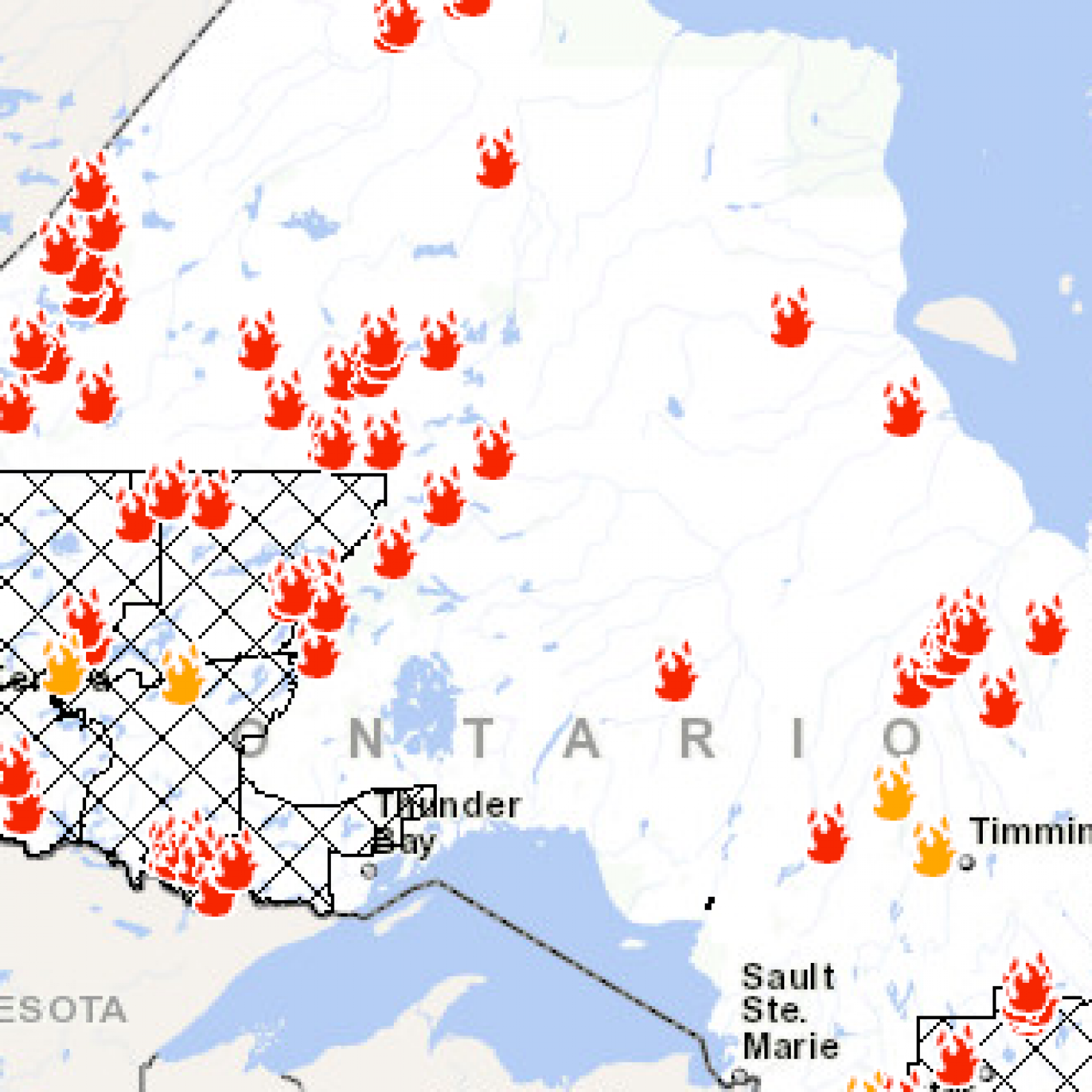 Map Of Canada Wildfires Maps of the World