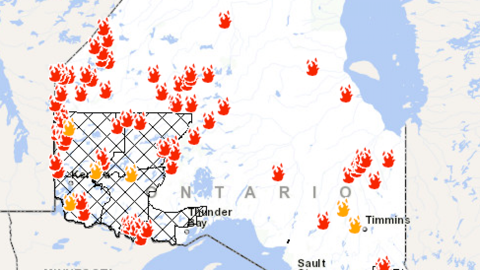Ontario Fire Map Here S Where Canada Wildfires Are Burning