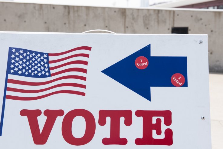 voting sign primary election voting sign primary election