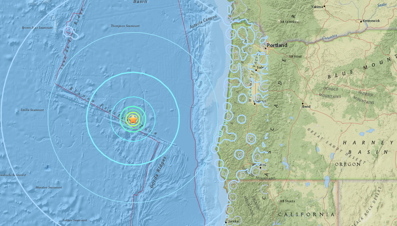 Oregon Earthquake Massive Magnitude 6.2 Tremor Strikes Near West Coast