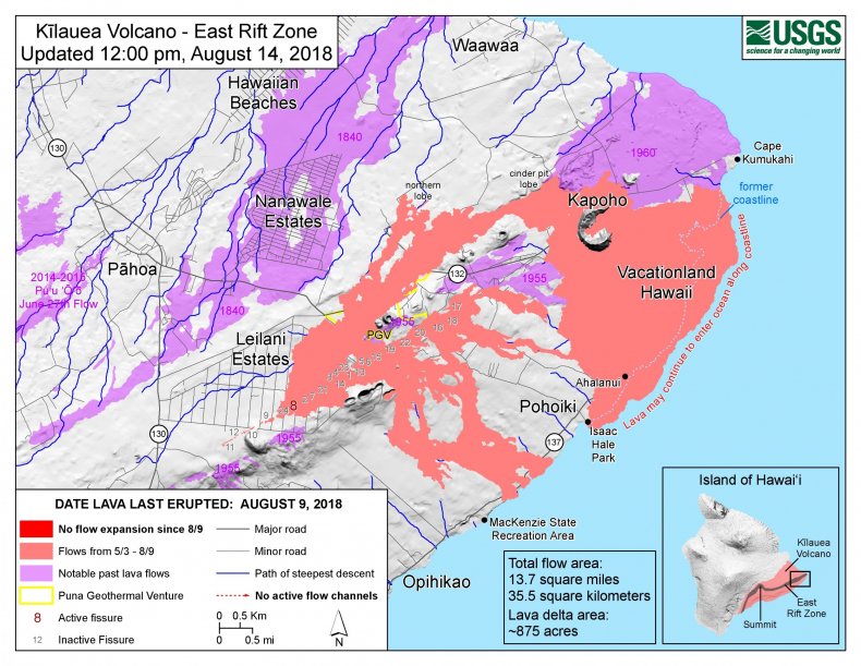kilauea map