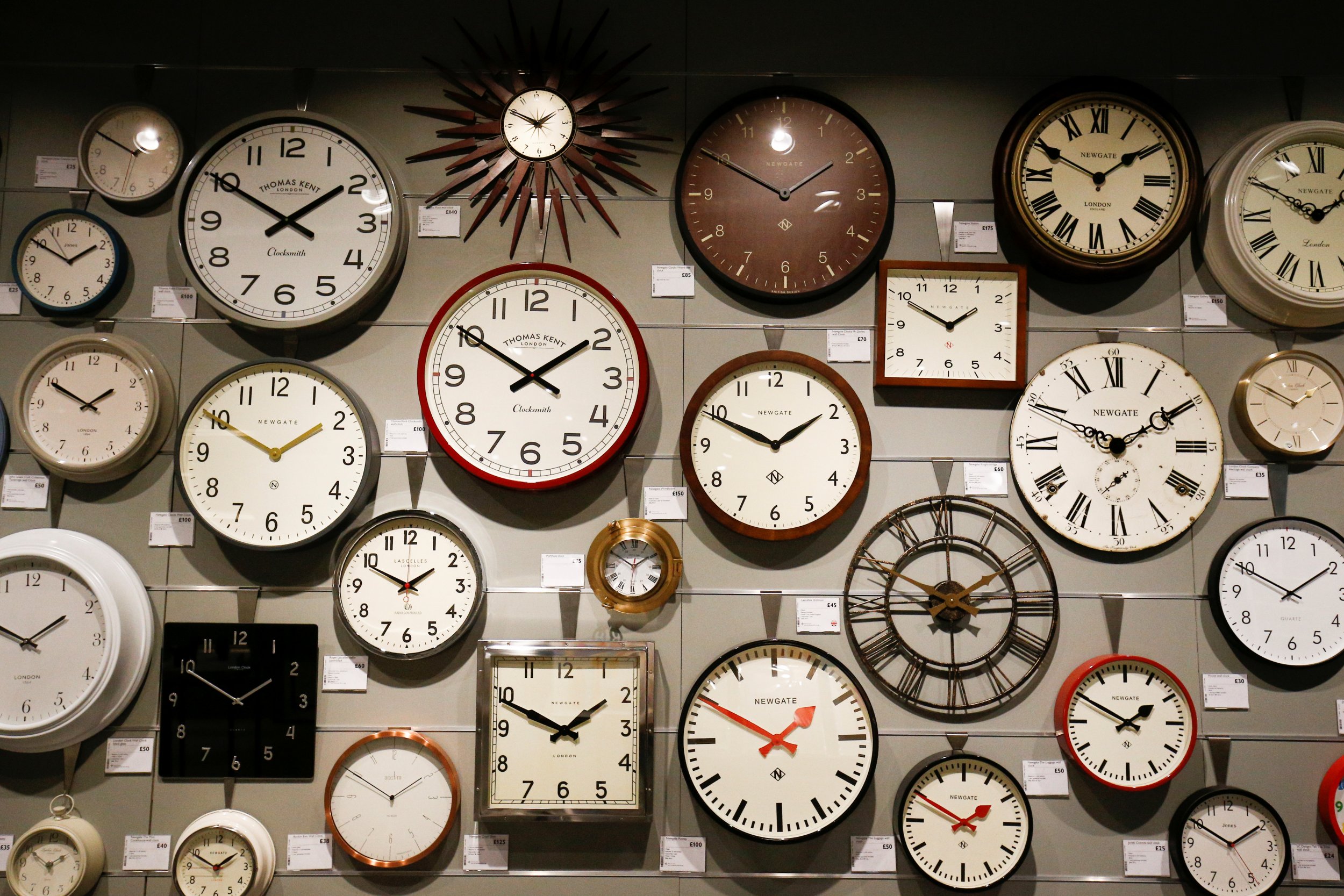 Много времени а основные. Часы. Много часов на стене. Настенные часы разные. Часы настенные фон.