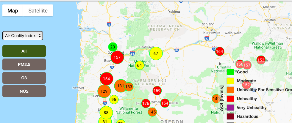 Portland Air Quality Dangerous Through Friday; Schools Cancel Outdoor ...