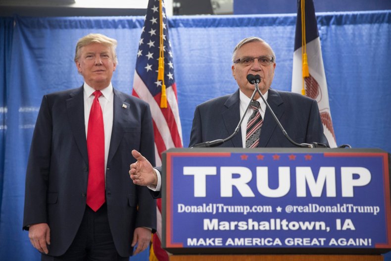 Joe Arpaio, John McCain, hero, Donald Trump