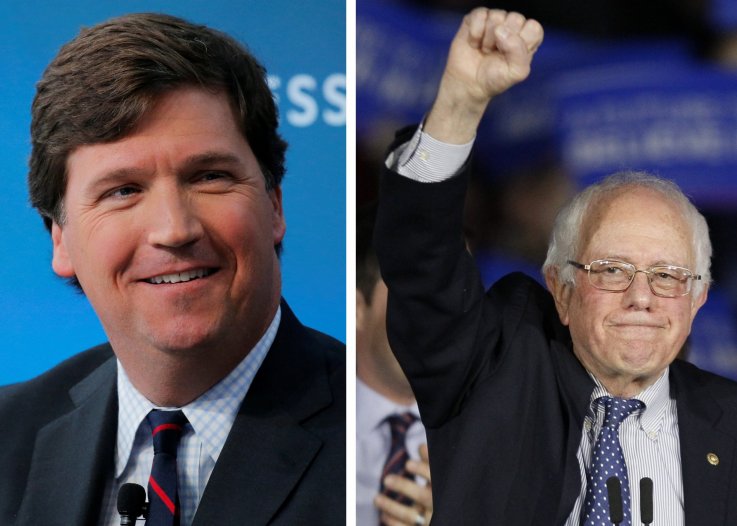 Tucker Carlson Bernie Sanders Tucker Carlson Bernie Sanders