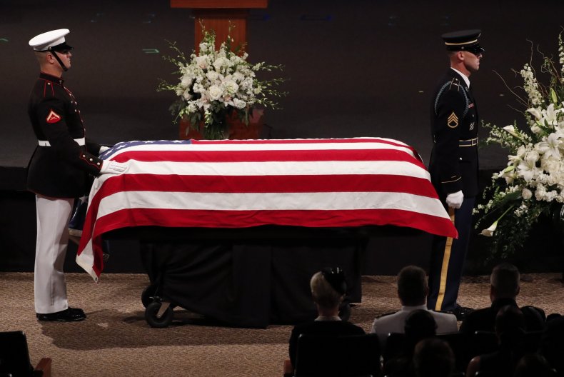 John McCain casket