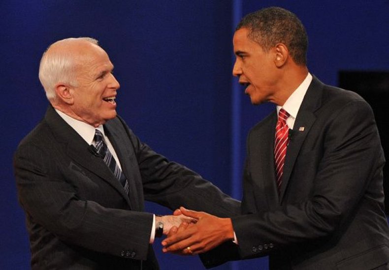 John McCain, Barack Obama, Donald Trump