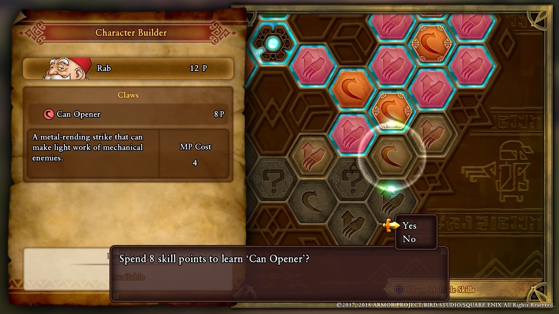 Dragon Quest Xi Reset Skills