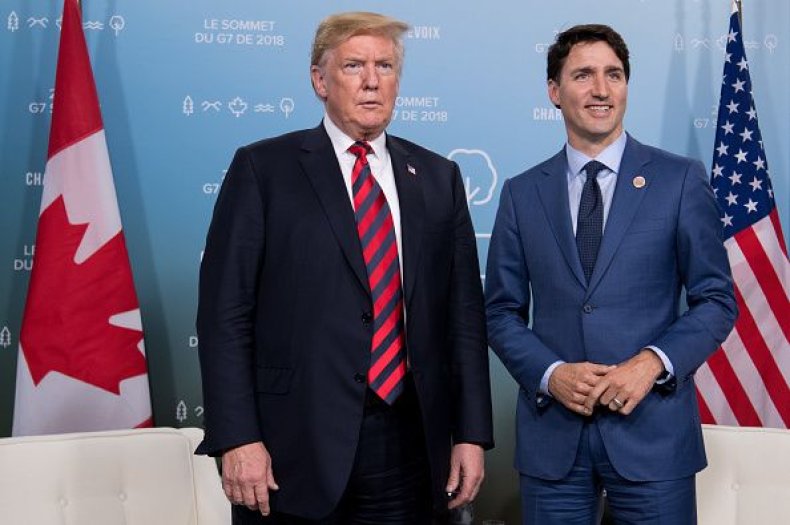 Trump and Trudeau at G7