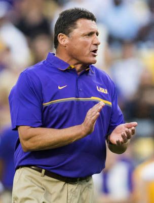 LSU football coach Ed Orgeron in pictures