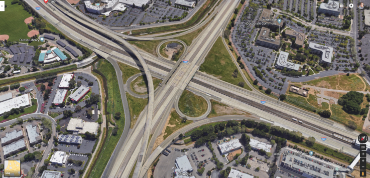 I680 I580 highway interchange I680 I580 highway interchange