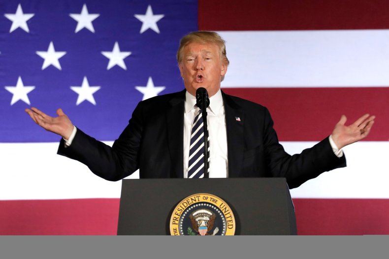 Trump speaks at campaign fundraising luncheon