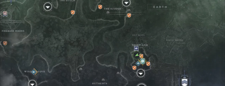 Destiny 2 Widow's walk Lost sector map